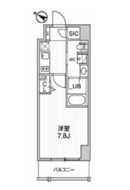 ステージグランデ日本橋人形町 8階 間取り図
