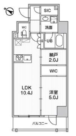 ステージグランデ日本橋人形町 8階 間取り図