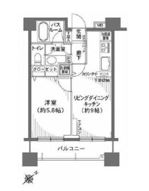 ヒルレジデンス大崎 1階 間取り図