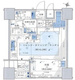 プレミスト渋谷宮益坂 8階 間取り図