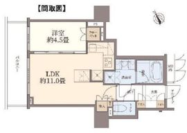 シティタワー大崎ステーションフロント 15階 間取り図