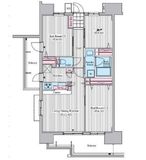 クロスレジデンス東十条 1401 間取り図