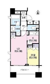 ダイナシティ新中野 13階 間取り図