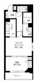 コアーズ勝どき 7階 間取り図