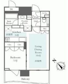 ブランズタワー豊洲 37階 間取り図