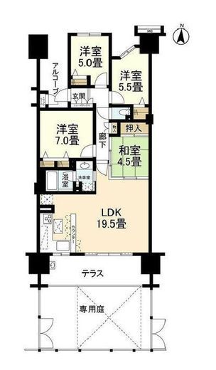 東京フロンティアシティアーバンフォート 1階 間取り図