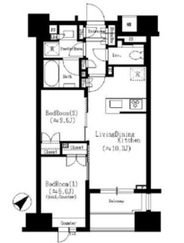 リビオレゾン月島ステーションプレミア 7階 間取り図