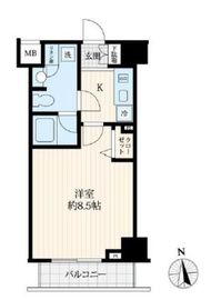 ログ御徒町 4階 間取り図