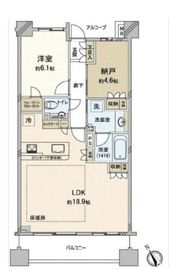 グランスイート不動前シティテラス 4階 間取り図