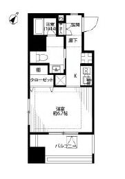 ベルファース水天宮前 706 間取り図