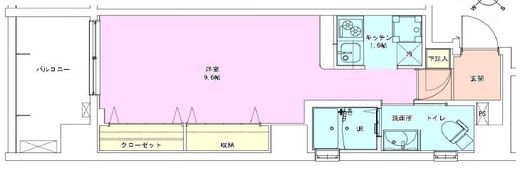 RBM中目黒レジデンス 5階 間取り図