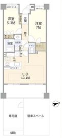 ファミールヒルズ中野南台 1階 間取り図