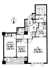 アパートメンツ東山 304 間取り図