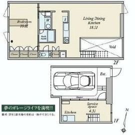 月光町アパートメント 101 間取り図