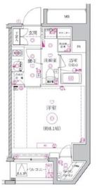 ベルシード森下Ⅱ 6階 間取り図