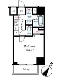 プレミアムキューブ田町 4階 間取り図