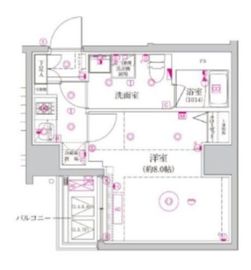 ベルシード森下Ⅱ 8階 間取り図