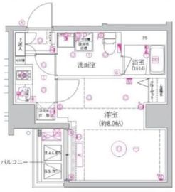 ベルシード森下Ⅱ 4階 間取り図