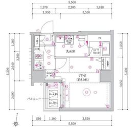 ベルシード森下Ⅱ 2階 間取り図