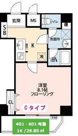 グラングスト文京 401 間取り図