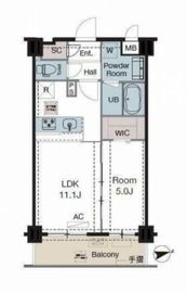 ラグゼナ東陽町 707 間取り図
