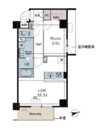 ラグゼナ東陽町 808 間取り図