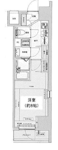 アイル銀座京橋壱番館 8階 間取り図