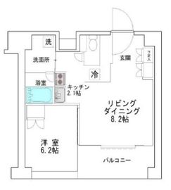 レクセル高田馬場 7階 間取り図