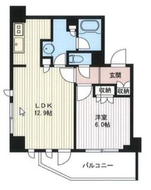 エスティメゾン北新宿 504 間取り図