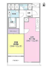 代々木ニューハイツ 5階 間取り図