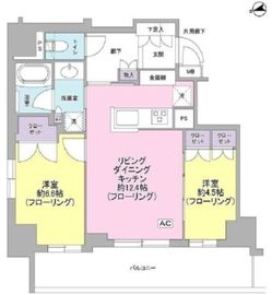 ジオ浅草三丁目 8階 間取り図