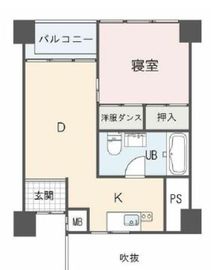 シャトー東洋南青山 4階 間取り図