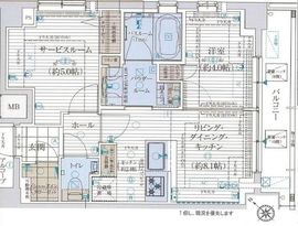 エステムプラザ品川西小山 8階 間取り図