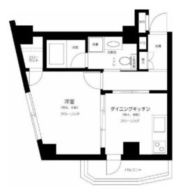 モアグランデ浜松町 5階 間取り図