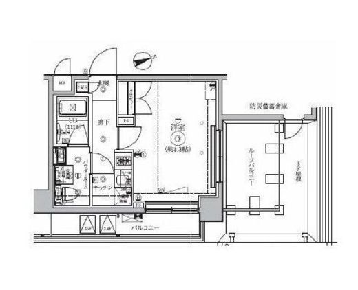 メイクスデザイン大森2 403 間取り図