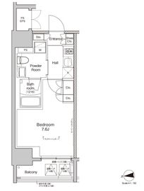 プラウドフラット日暮里 502 間取り図