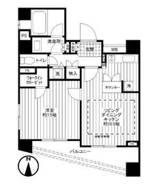 プライア渋谷 17階 間取り図