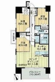 アデニウム浅草桜橋 5階 間取り図