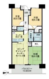 ライオンズステージ大島ウエストアクエア 2階 間取り図