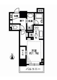 ライオンズ四谷タワーゲート 4階 間取り図