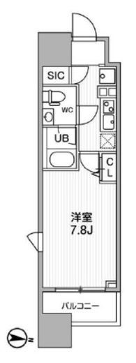 ALTERNA亀戸 (オルタナ亀戸) 1101 間取り図