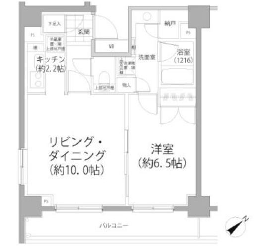 パークハビオ東向島 901 間取り図