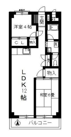 秀和深川森下町レジデンス 3階 間取り図