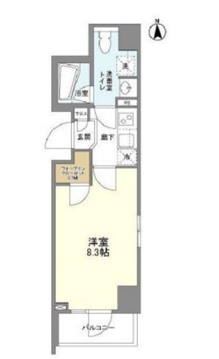 コンフォリア桜上水 807 間取り図