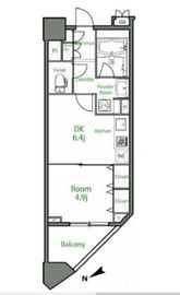 カスタリア池袋 205 間取り図