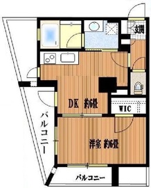 モアグランデ浜松町 8階 間取り図