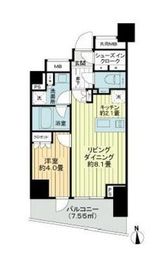 ライオンズ東向島ミレス 7階 間取り図