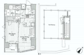 プライマル三軒茶屋 1001 間取り図