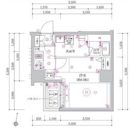 ベルシード森下Ⅱ 7階 間取り図