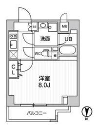 ALTERNA菊川Ⅱ (オルタナ菊川Ⅱ) 201 間取り図
